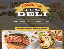 Tablet Screenshot of jlhomestyledeli.com